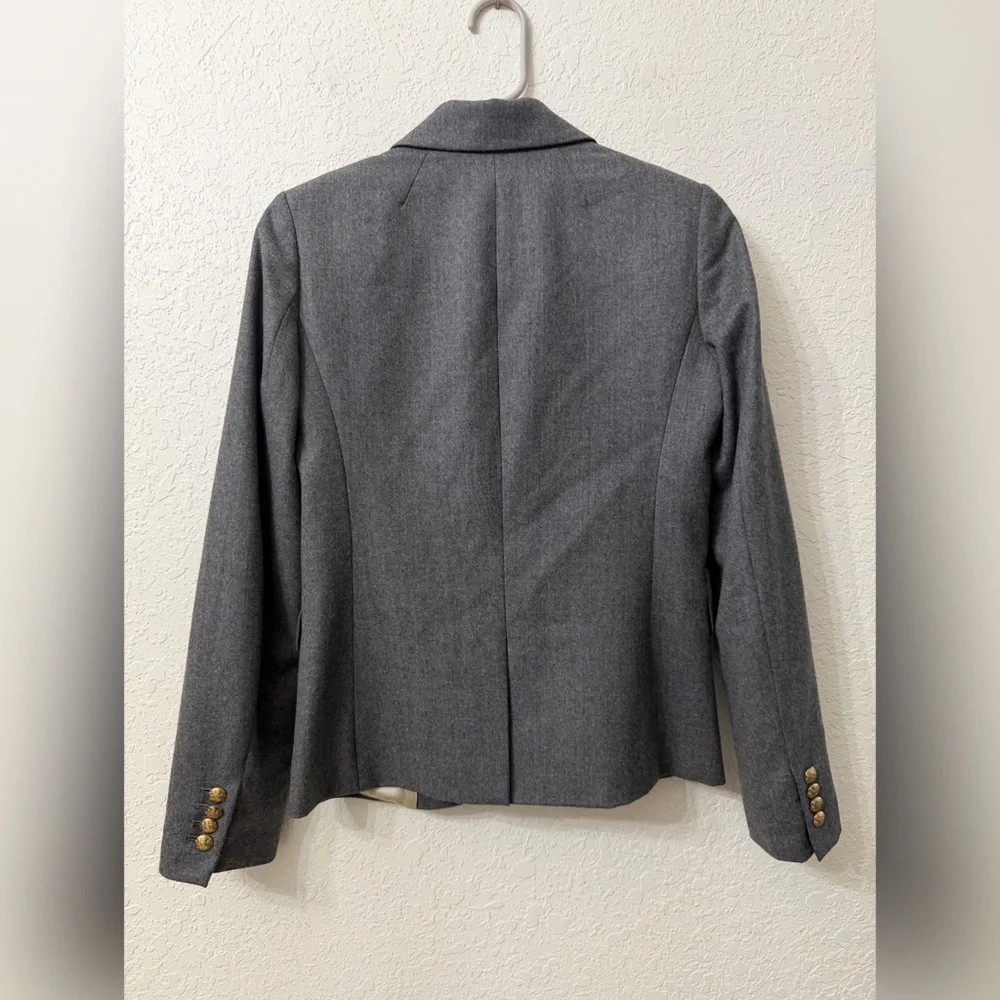 J. Crew Gray Women's Wool Blazer - 2